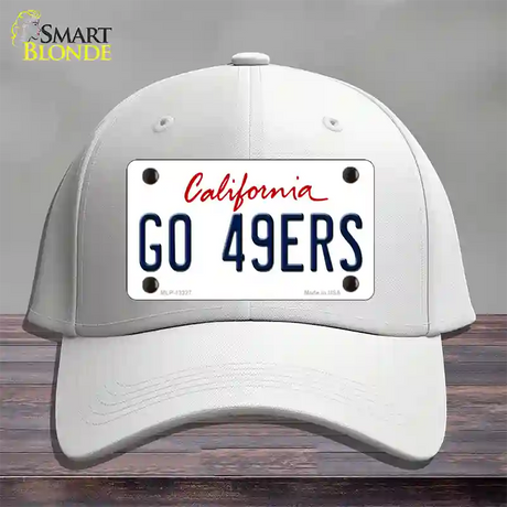 Go 49ers Novelty License Plate Hat Tag Cotton / White