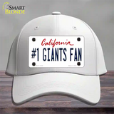 Number 1 Giants Fan Novelty License Plate Hat Tag Cotton / White