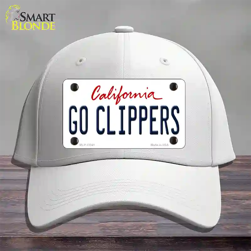 Go Clippers Novelty License Plate Hat Tag Cotton / White