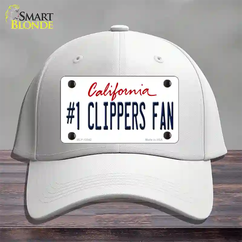 Number 1 Clippers Fan Novelty License Plate Hat Tag Cotton / White