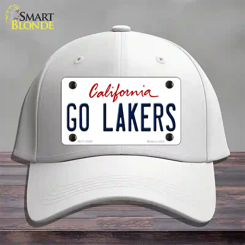 Go Lakers Novelty License Plate Hat Tag Cotton / White