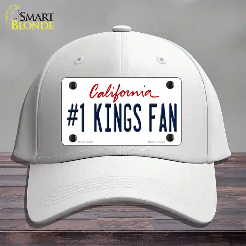 Number 1 Kings Fan Novelty License Plate Hat Tag Cotton / White