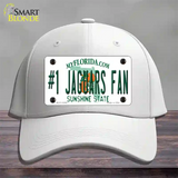 Number 1 Jaguars Fan Novelty License Plate Hat Tag Cotton / White