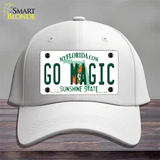 Go Magic Novelty License Plate Hat Tag Cotton / White