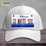 Go White Sox Novelty License Plate Hat Tag Cotton / White