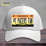 Number 1 Pacers Fan Novelty License Plate Hat Tag Cotton / White