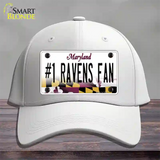 Number 1 Ravens Fan Novelty License Plate Hat Tag Cotton / White