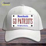 Go Patriots Novelty License Plate Hat Tag Cotton / White