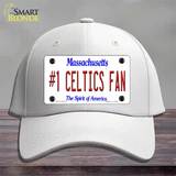 Number 1 Celtics Fan Novelty License Plate Hat Tag Cotton / White