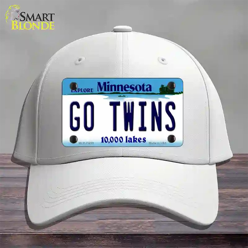 Go Twins Novelty License Plate Hat Tag Cotton / White