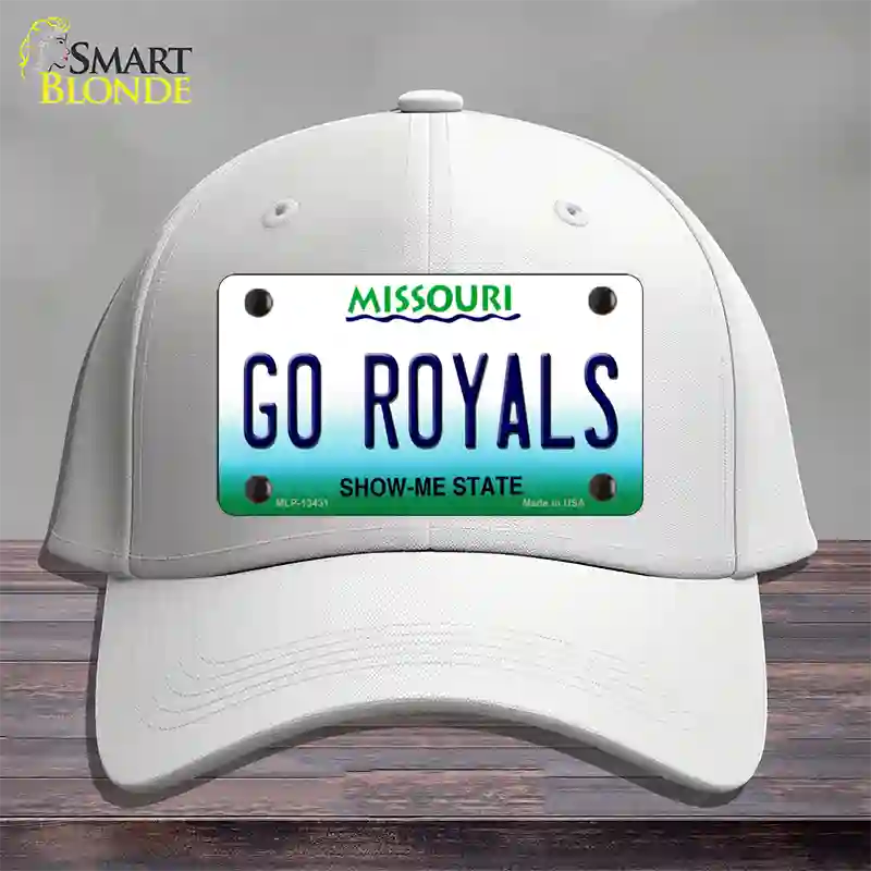 Go Royals Novelty License Plate Hat Tag Cotton / White