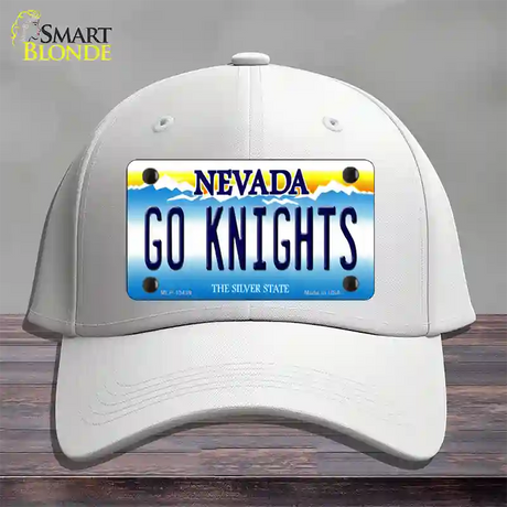 Go Golden Knights Novelty License Plate Hat Tag Cotton / White