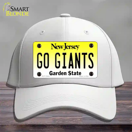 New Jersey Go Giants Novelty License Plate Hat Tag Cotton / White