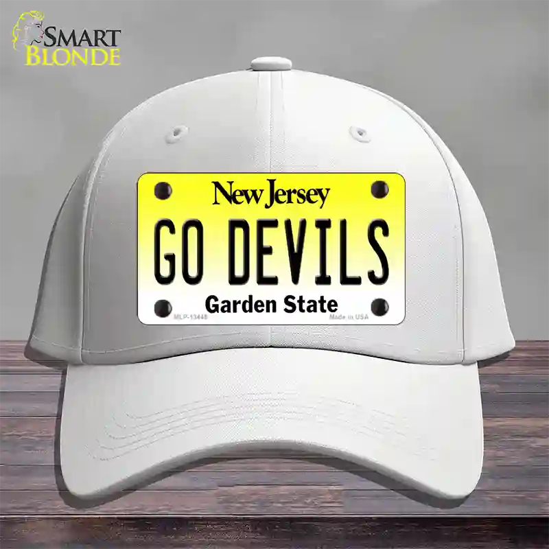 Go Devils Novelty License Plate Hat Tag Cotton / White