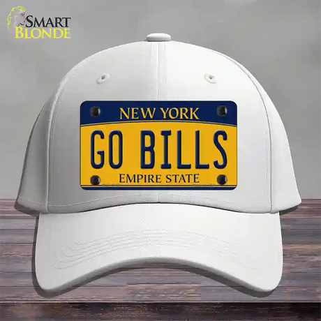 Go Bills Novelty License Plate Hat Tag Cotton / White