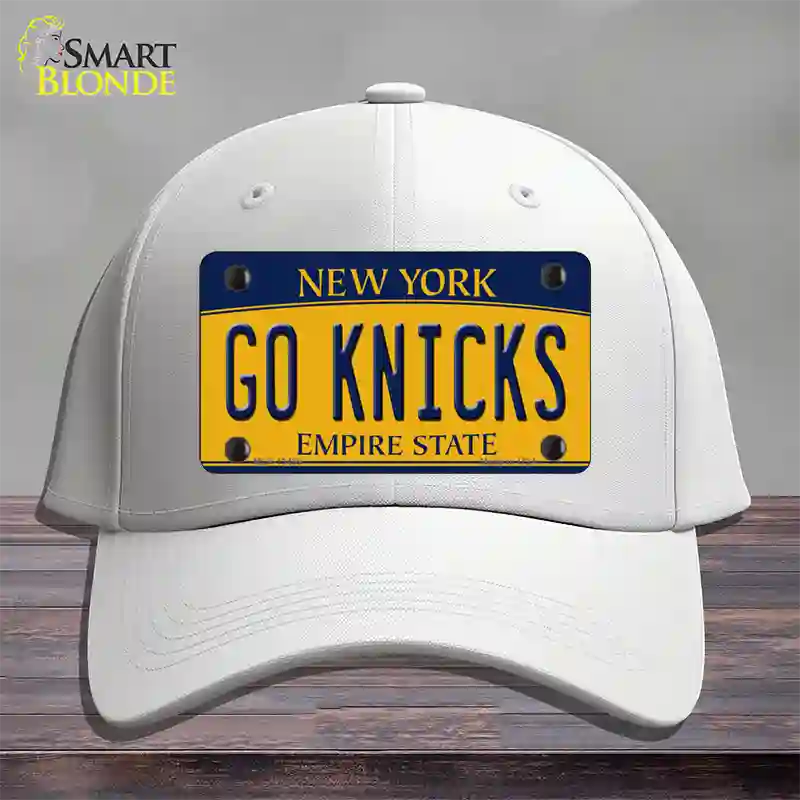 Go Knicks Novelty License Plate Hat Tag Cotton / White