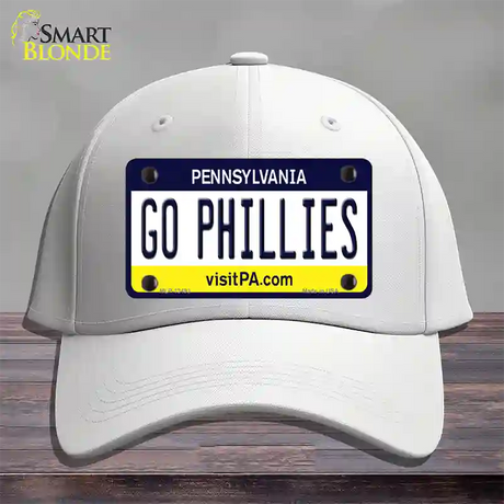 Go Phillies Novelty License Plate Hat Tag Cotton / White