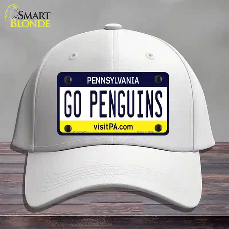 Go Penguins Novelty License Plate Hat Tag Cotton / White