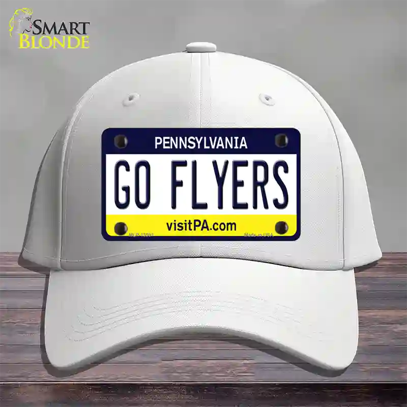 Go Flyers Novelty License Plate Hat Tag Cotton / White