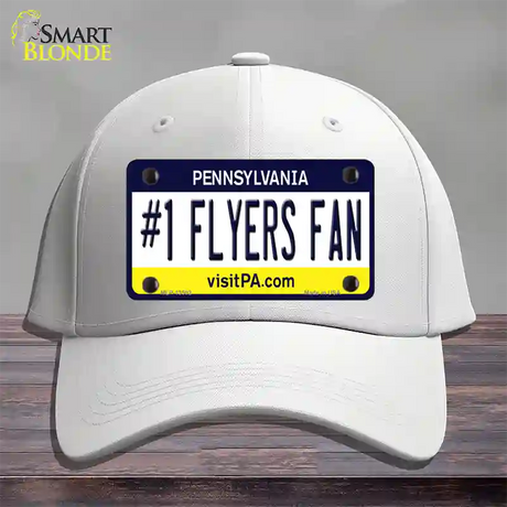 Number 1 Flyers Fan Novelty License Plate Hat Tag Cotton / White