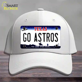 Go Astros Novelty License Plate Hat Tag Cotton / White