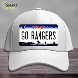 Go Rangers Texas Novelty License Plate Hat Tag Cotton / White