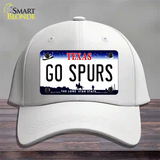 Go Spurs Novelty License Plate Hat Tag Cotton / White