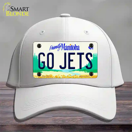 Go Jets Manitoba Novelty License Plate Hat Tag Cotton / White