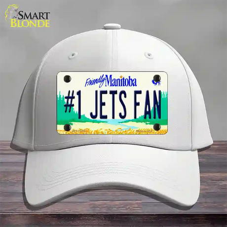 Number 1 Jets Fan Manitoba Novelty License Plate Hat Tag Cotton / White