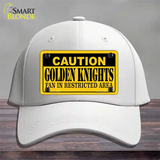 Caution Golden Knights Novelty License Plate Hat Tag Cotton / White