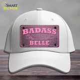 Badass Southern Belle Novelty License Plate Hat Tag Cotton / White