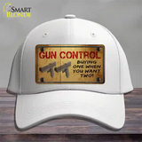 Gun Control Buying Only One Novelty License Plate Hat Tag Cotton / White