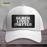 Black Lives Matter Faded Novelty License Plate Hat Tag Cotton / White