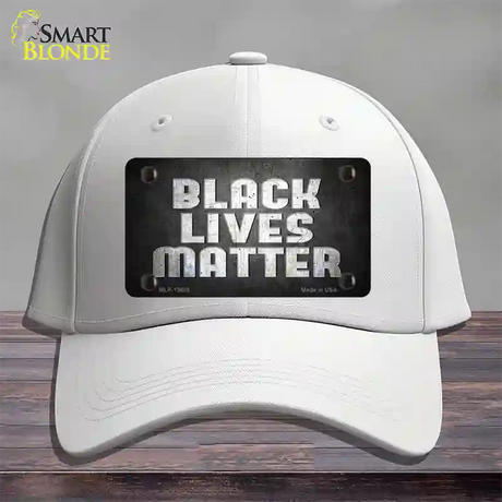 Black Lives Matter Faded Novelty License Plate Hat Tag Cotton / White