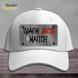 Black Lives Matter Concrete Novelty License Plate Hat Tag Cotton / White