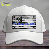 We Back The Blue Novelty License Plate Hat Tag Cotton / White