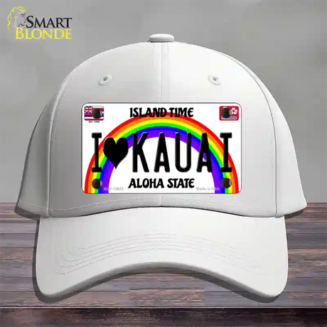 I Heart Kauai Novelty License Plate Hat Tag Cotton / White