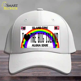 I Heart Big Island Novelty License Plate Hat Tag Cotton / White