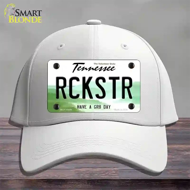 Rockstar Novelty License Plate Hat Tag Cotton / White