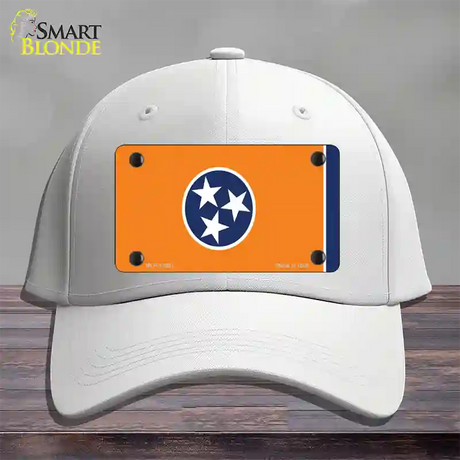 Tennessee Flag Orange Novelty License Plate Hat Tag Cotton / White