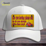 Are You Having Phone Sex Novelty License Plate Hat Tag Cotton / White