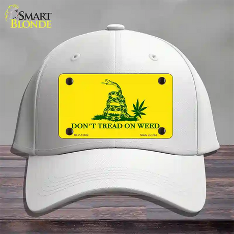 Dont Tread On Weed Novelty License Plate Hat Tag Cotton / White