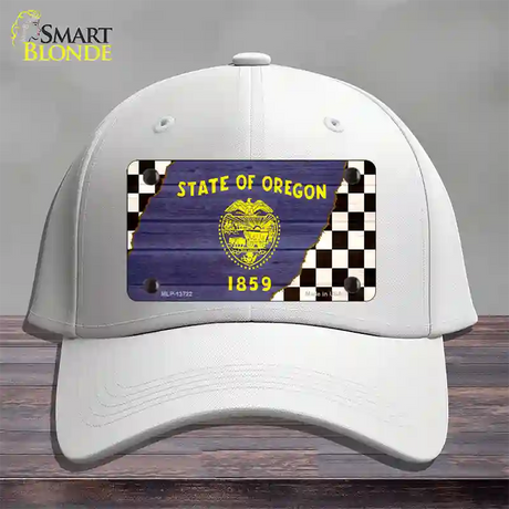 Oregon Racing Flag Novelty License Plate Hat Tag Cotton / White