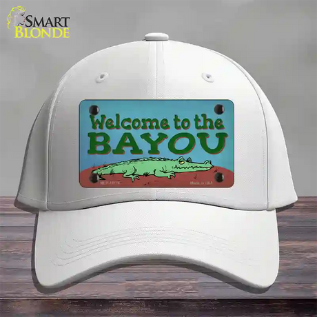 Welcome To The Bayou Novelty License Plate Hat Tag Cotton / White