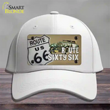 Route Sixty Six Novelty License Plate Hat Tag Cotton / White