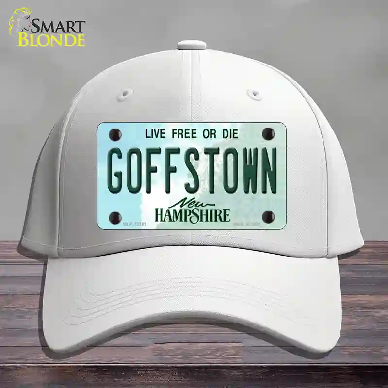 Goffstown New Hampshire Novelty License Plate Hat Tag Cotton / White