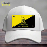 Dont Tread On Me Yellow|Black Novelty License Plate Hat Cotton / White