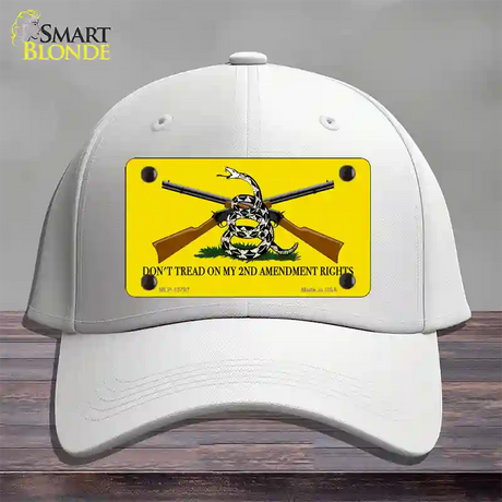 Dont Tread On My 2nd Amendment Novelty License Plate Hat Cotton / White