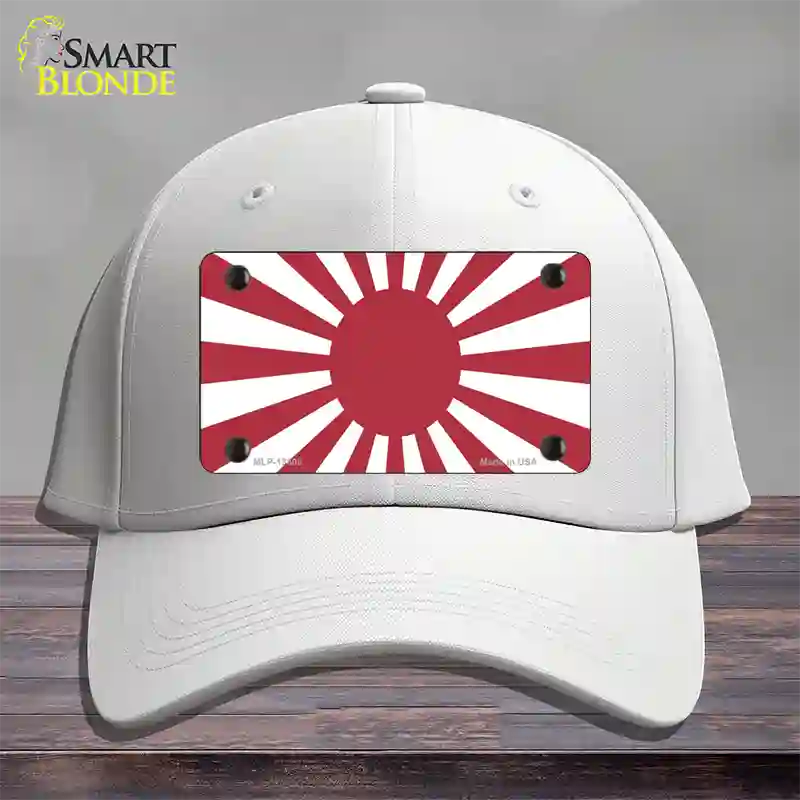 Rising Sun Japan Novelty License Plate Hat Tag Cotton / White