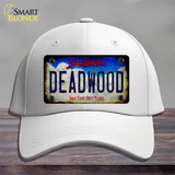 Deadwood South Dakota Rusty Novelty License Plate Hat Tag Cotton / White